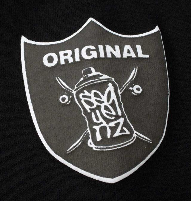 大きいサイズ SEQUENZ 90sフレバ ハーフジップ スウェット ブラック 3L 4L 5L 6L/1258-4341-2-89