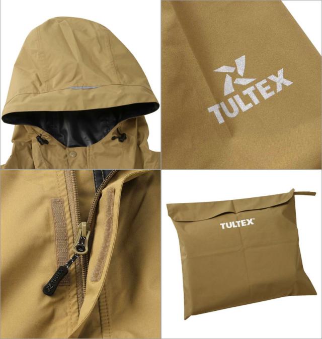 大きいサイズ TULTEX レインコート ベージュ 4L 5L 6L 7L 8L/1273-1321-1-89