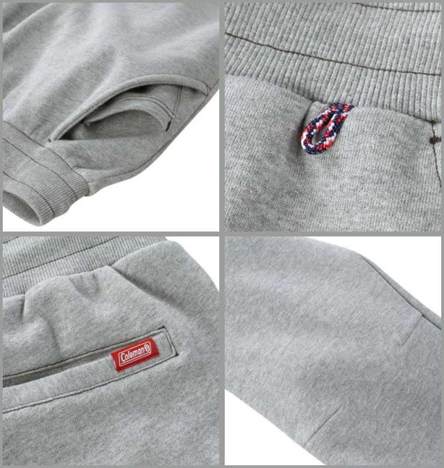 大きいサイズ Coleman 裏起毛 スウェットパンツ グレー 3L 4L 5L 6L 8L/1274-4620-1-89
