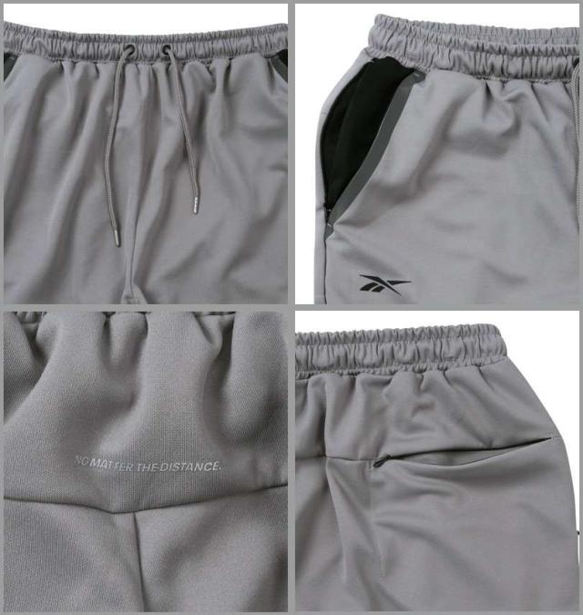 大きいサイズ Reebok ストレッチ ジャージ パンツ グレー 3L 4L 5L 6L 8L/1274-4640-1-89