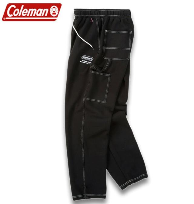 大きいサイズ Coleman 裏起毛 スウェット ペインターパンツ ブラック 3L 4L 5L 6L 8L/1274-5303-2-89