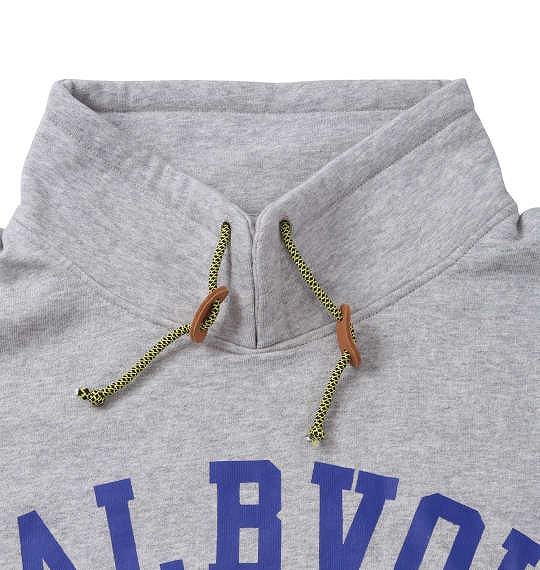 大きいサイズ RealBvoice 裏毛スタンドカラースウェット グレー 3L 4L 5L 6L/1278-1386-1-89