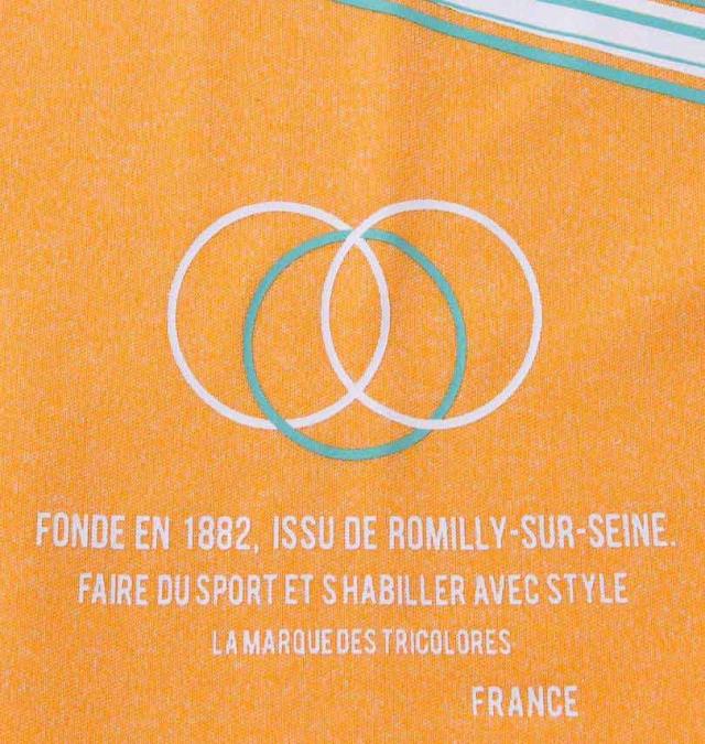 大きいサイズ LE COQ SPORTIF 杢スムースグラフィックプラクティス半袖Tシャツ オレンジ 3L 4L 5L 6L/1278-3260-3-89