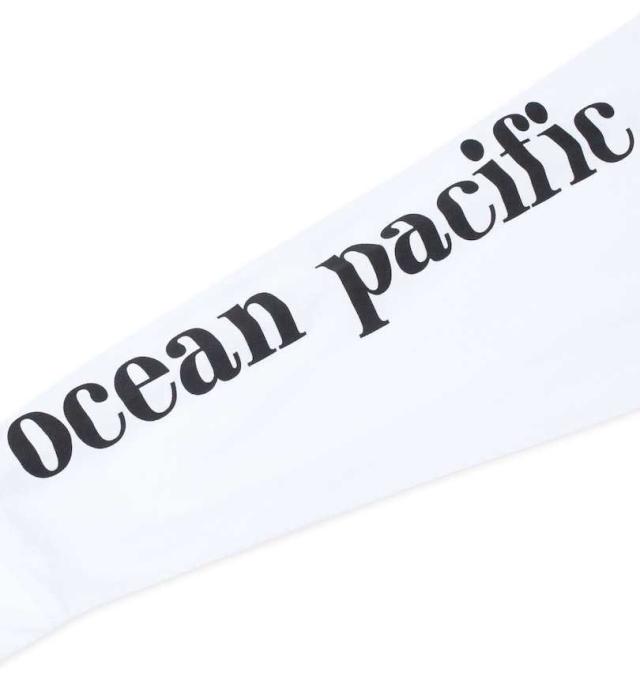 大きいサイズ OCEAN PACIFIC 長袖フルジップパーカーラッシュガード ホワイト 3L 4L 5L 6L 8L/1278-3295-1-89