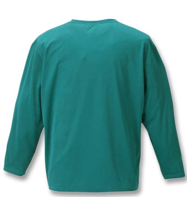 大きいサイズ LE COQ SPORTIF プラクティス 長袖Tシャツ グリーン 3L 4L 5L 6L/1278-3315-1-89