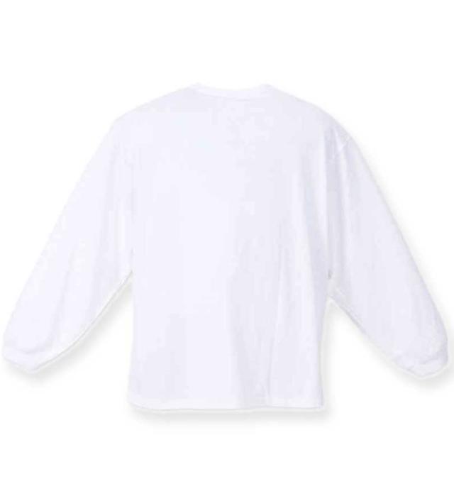 大きいサイズ FUN for modemdesign buddy-buddy ojisan 長袖Tシャツ ホワイト 3L 4L 5L 6L/1278-3607-1-89