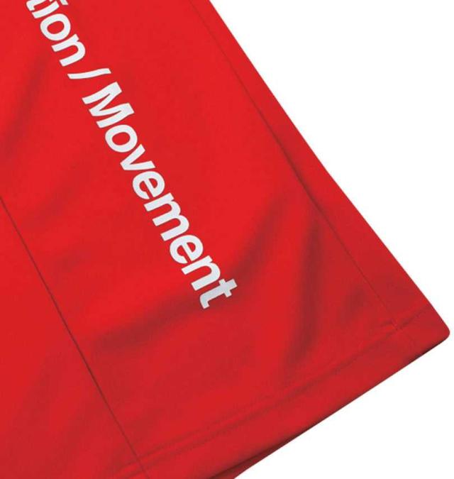 大きいサイズ MOVESPORT ドライメッシュ オーセンティックロゴ 長袖 Tシャツ レッド 3L 4L 5L 6L/1278-4315-4-89