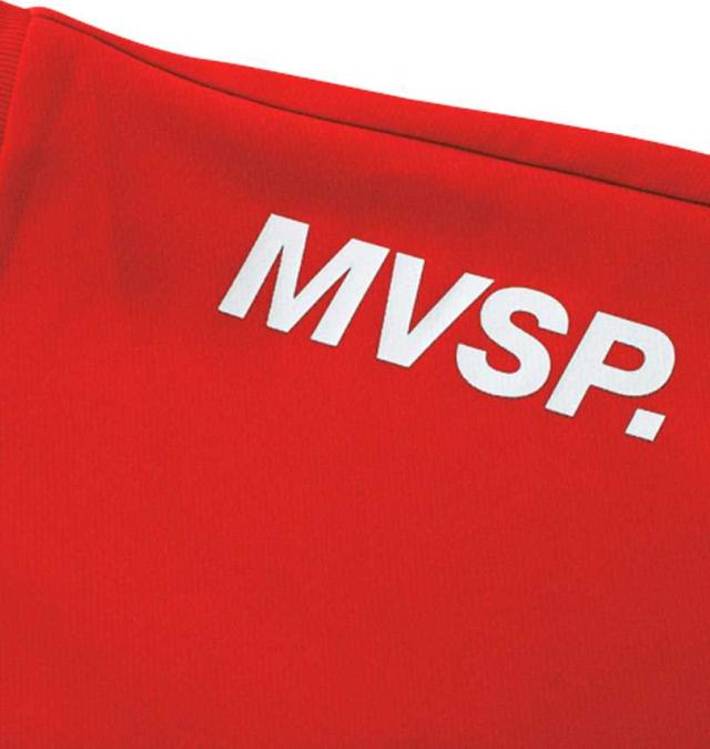 大きいサイズ MOVESPORT ドライメッシュ オーセンティックロゴ 長袖 Tシャツ レッド 3L 4L 5L 6L/1278-4315-4-89