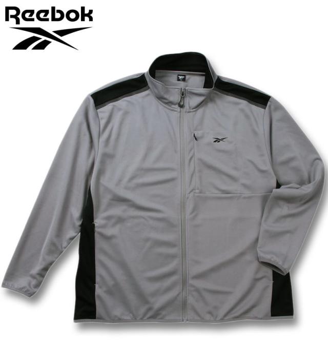 大きいサイズ Reebok ストレッチ ジャージ ジャケット グレー 3L 4L 5L 6L 8L/1278-4626-1-89の通販は