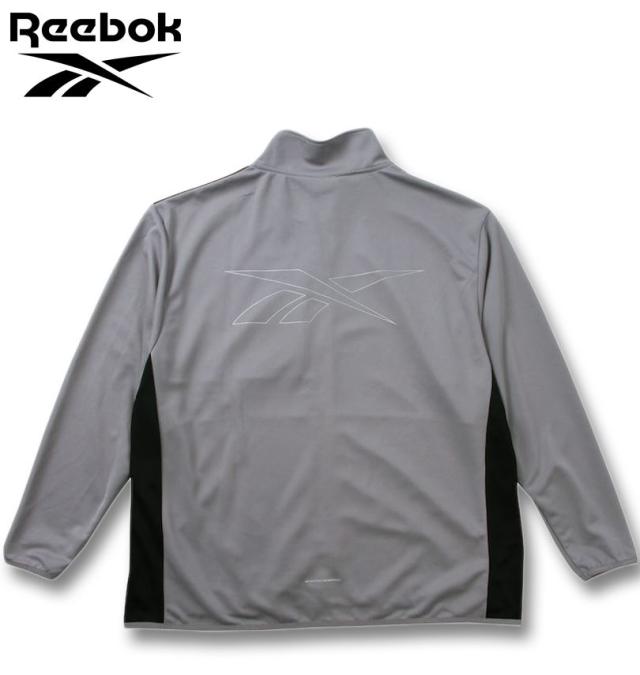 大きいサイズ Reebok ストレッチ ジャージ ジャケット グレー 3L 4L 5L 6L 8L/1278-4626-1-89の通販は