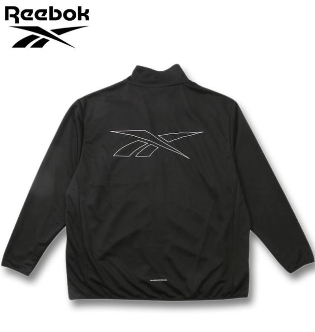大きいサイズ Reebok ストレッチ ジャージ ジャケット ブラック 3L 4L 5L 6L 8L/1278-4626-2-89の通販は