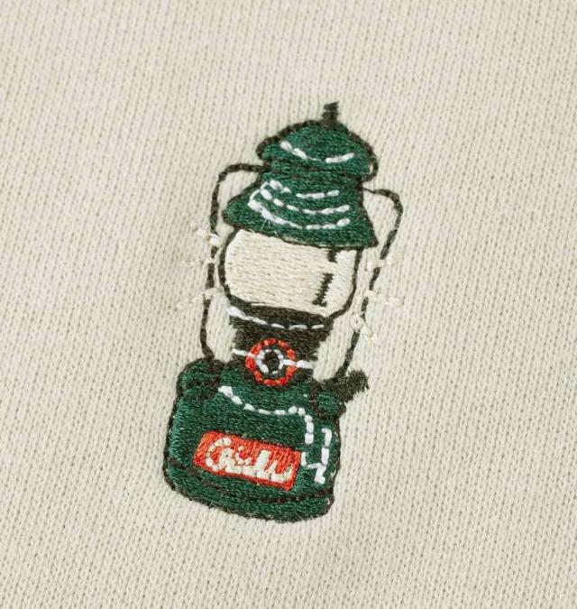 大きいサイズ Coleman 裏起毛 ハーフボタン トレーナー アイボリー 3L 4L 5L 6L 8L/1278-4677-1-89