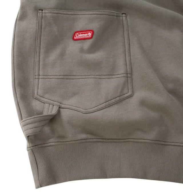 大きいサイズ Coleman 裏起毛 プルパーカー グレージュ 3L 4L 5L 6L 8L/1278-4678-1-89