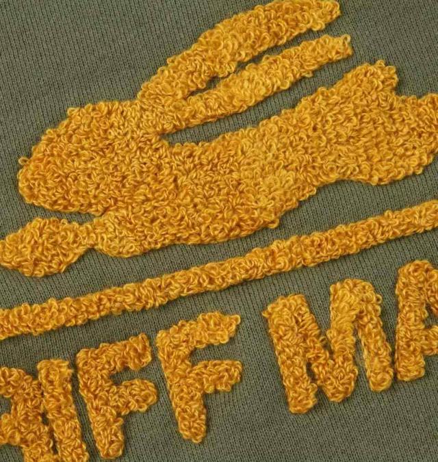 大きいサイズ KRIFF MAYER 裏起毛 サガラロゴ クルーネック スウェット カーキ 3L 4L 5L 6L 8L/1278-4690-2-89