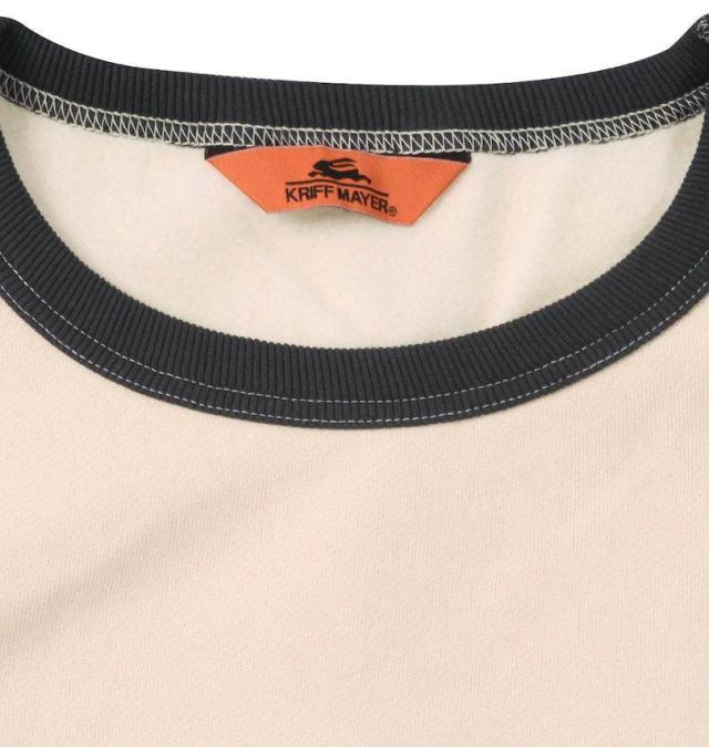 大きいサイズ KRIFF MAYER 裏起毛 サガラロゴ クルーネック スウェット マルチカラー 3L 4L 5L 6L 8L/1278-4690-3-89
