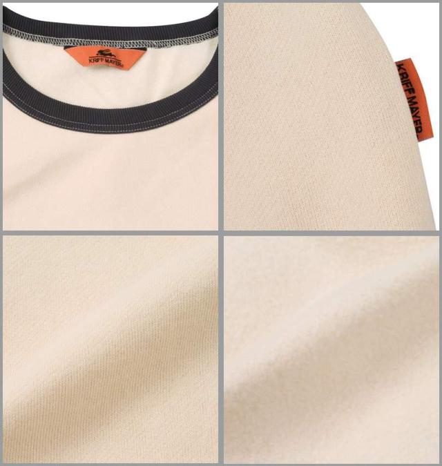 大きいサイズ KRIFF MAYER 裏起毛 サガラロゴ クルーネック スウェット マルチカラー 3L 4L 5L 6L 8L/1278-4690-3-89