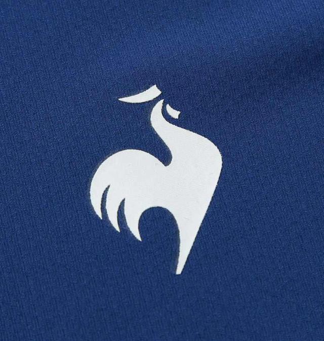 大きいサイズ LE COQ SPORTIF 接触冷感 ストレッチ グラフィック 半袖 Tシャツ ブルー 3L 4L 5L 6L/1278-5260-3-89