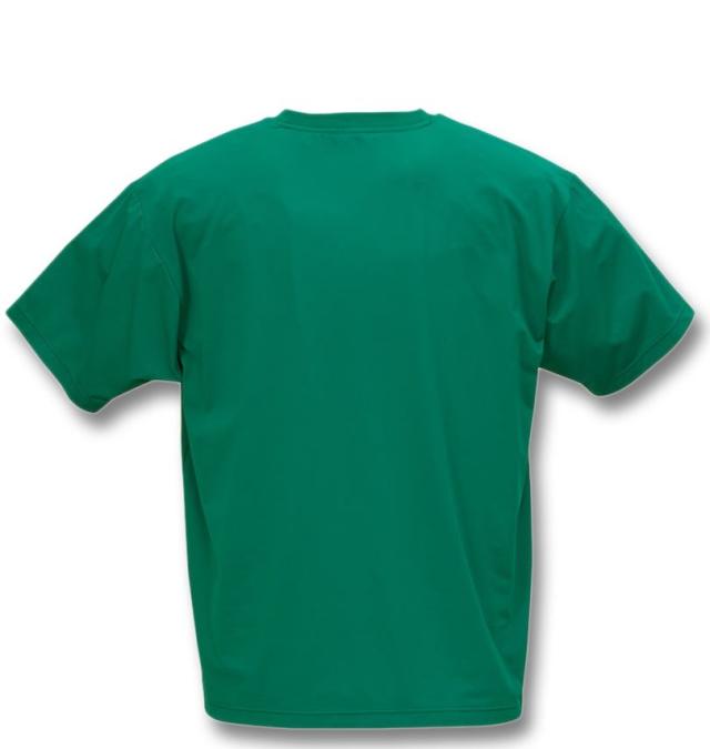 大きいサイズ LE COQ SPORTIF 接触冷感 ストレッチ グラフィック 半袖 Tシャツ グリーン 3L 4L 5L 6L/1278-5260-4-89