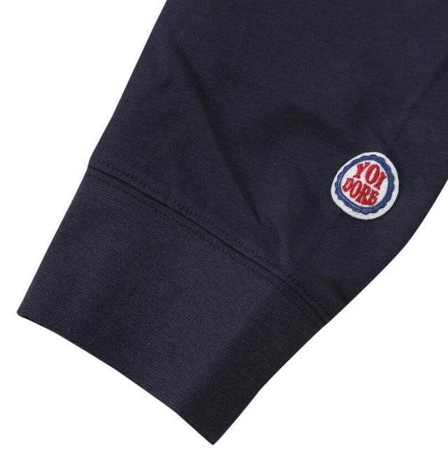 大きいサイズ YOIDORE ジンディンロウ コラボ 長袖 Tシャツ ネイビー 3L 4L 5L 6L/1278-5651-1-89