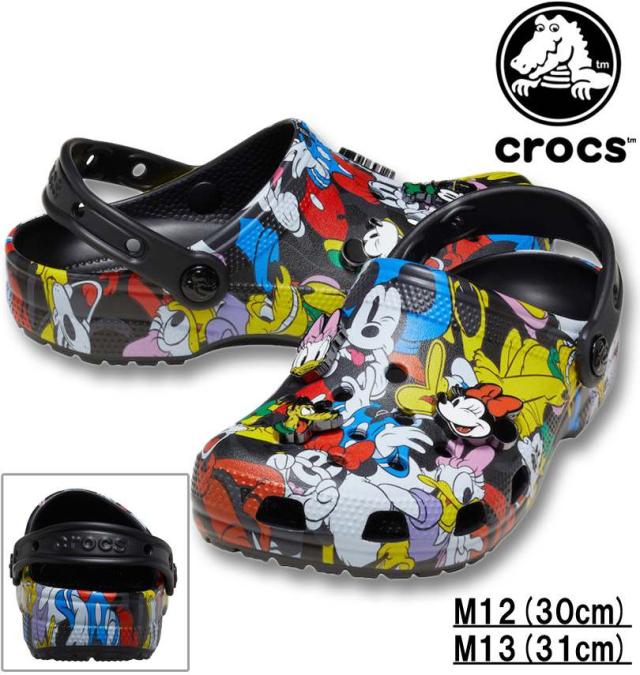 大きいサイズ crocs クロックス サンダル MICKEY AND FRIENDS CLASSIC CLOG マルチ M12/30cm M13/31cm 1240-5343-1-90