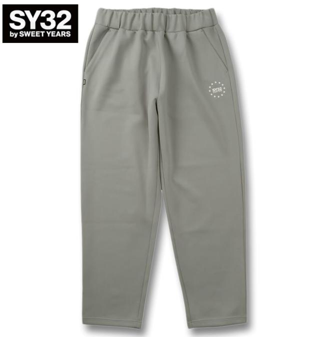 大きいサイズ SY32 by SWEET YEARS ダブルニット パンツ グレー 3L 4L 5L 6L/1274-6110-1-190