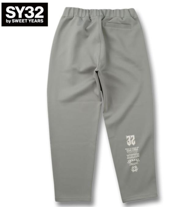 大きいサイズ SY32 by SWEET YEARS ダブルニット パンツ グレー 3L 4L 5L 6L/1274-6110-1-190