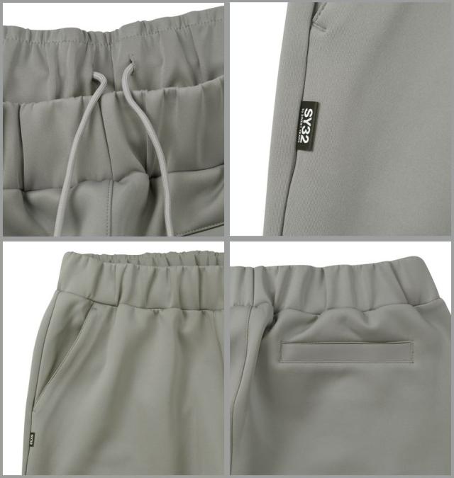 大きいサイズ SY32 by SWEET YEARS ダブルニット パンツ グレー 3L 4L 5L 6L/1274-6110-1-190