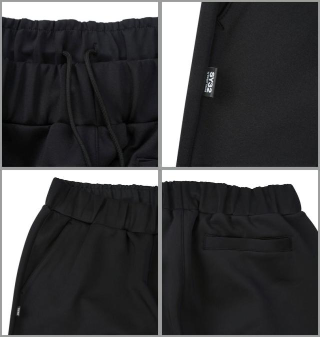 大きいサイズ SY32 by SWEET YEARS ダブルニット パンツ ブラック 3L 4L 5L 6L/1274-6110-2-190