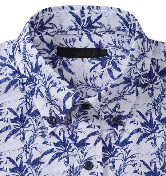 大きいサイズ Mc.S.P シングルB.D半袖シャツ ホワイト 3L 4L 5L 6L/1277-3280-1-90