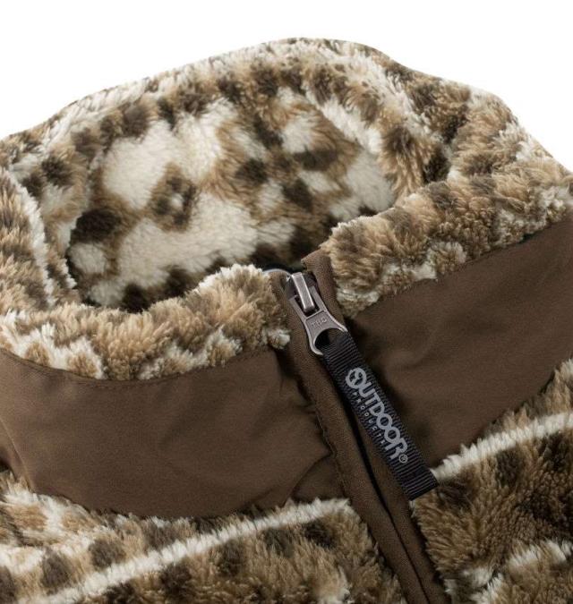 大きいサイズ OUTDOOR PRODUCTS ボアフリース 裏メッシュ ジャケット ベージュ系 7L 8L/1253-4304-1-94