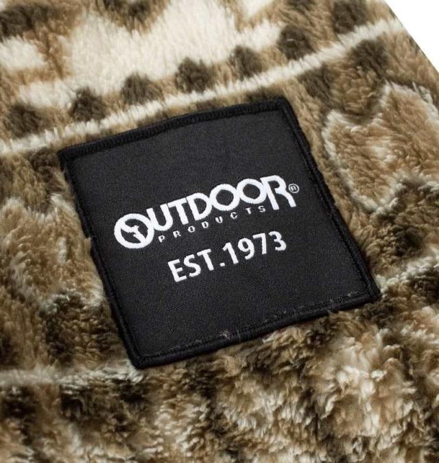 大きいサイズ OUTDOOR PRODUCTS ボアフリース 裏メッシュ ジャケット ベージュ系 7L 8L/1253-4304-1-94