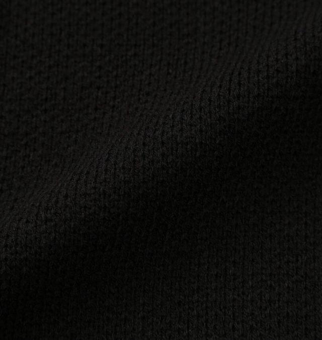 大きいサイズ PLES 7G ダブルジャガード クルーネック セーター ブラック 3L 4L 5L 6L/1258-5380-2-95