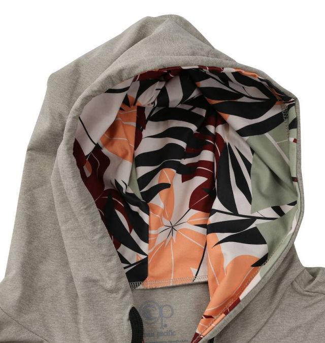 大きいサイズ OCEAN PACIFIC PEARTEX UV 長袖 フルジップパーカー ラッシュガード オリーブ 3L 4L 5L 6L 8L/1278-5281-3-95