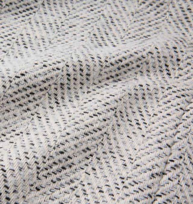 大きいサイズ in the attic ヘリンボーンツイード チェスターコート ホワイトミックス 3L 4L 5L 6L/1253-3313-1-198