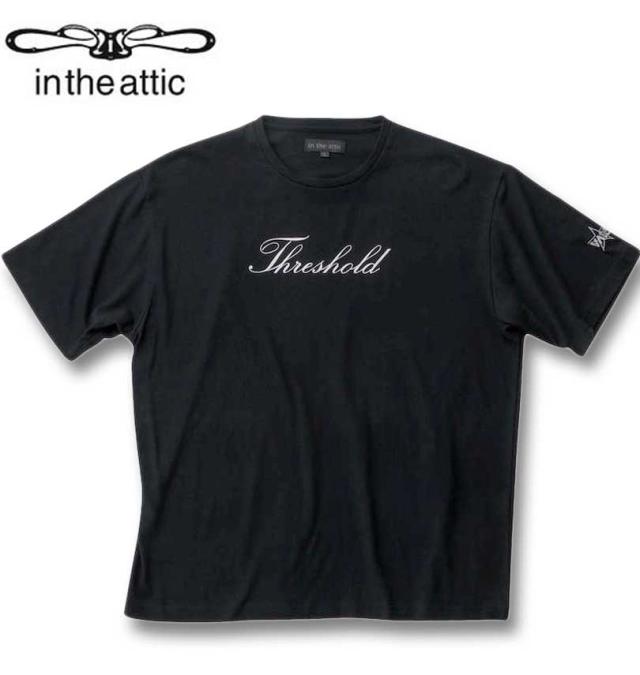 大きいサイズ in the attic ジャガード ノースリーブパーカー+半袖Tシャツ セット ブラック×ブラック 3L 4L 5L 6L/1258-4212-2-98