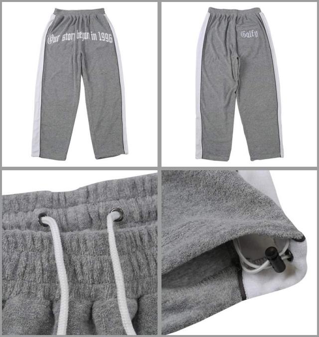大きいサイズ GALFY ウェッサイ成金 パイル 半袖 スタンドフルジップ 上下セット モクグレー 3L 4L 5L 6L/1258-5241-1-198
