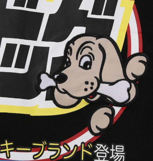 大きいサイズ GALFY スーパードッグ 半袖 Tシャツ ブラック 3L 4L 5L 6L/1258-5370-2-98