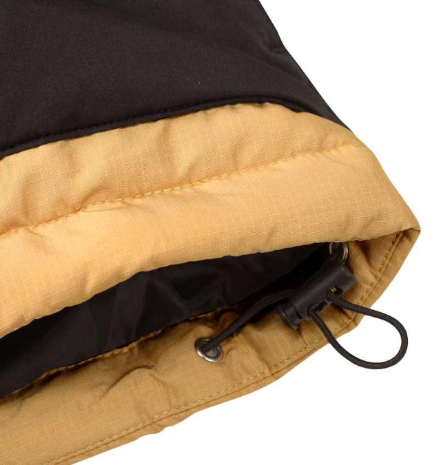 大きいサイズ H by FIGER 切替中綿ベスト キャメル×ブラック 3L 4L 5L 6L 8L/1263-2325-1-98