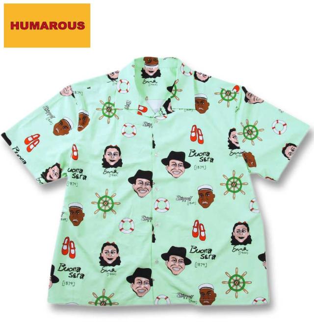 大きいサイズ HUMAROUS Imagine 半袖 アロハシャツ ミントサックス 3L 4L 5L 6L/1267-4200-2-98の通販は