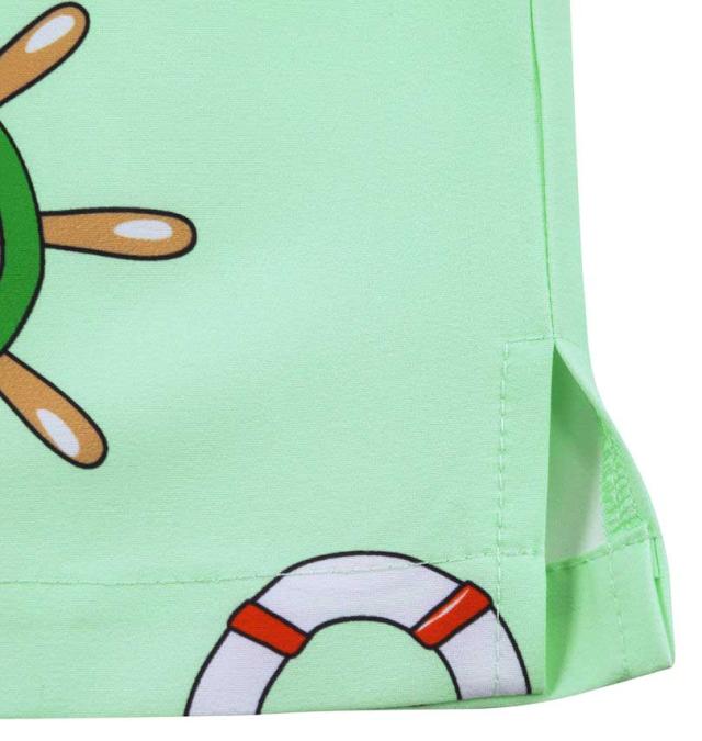 大きいサイズ HUMAROUS Imagine 半袖 アロハシャツ ミントサックス 3L 4L 5L 6L/1267-4200-2-98