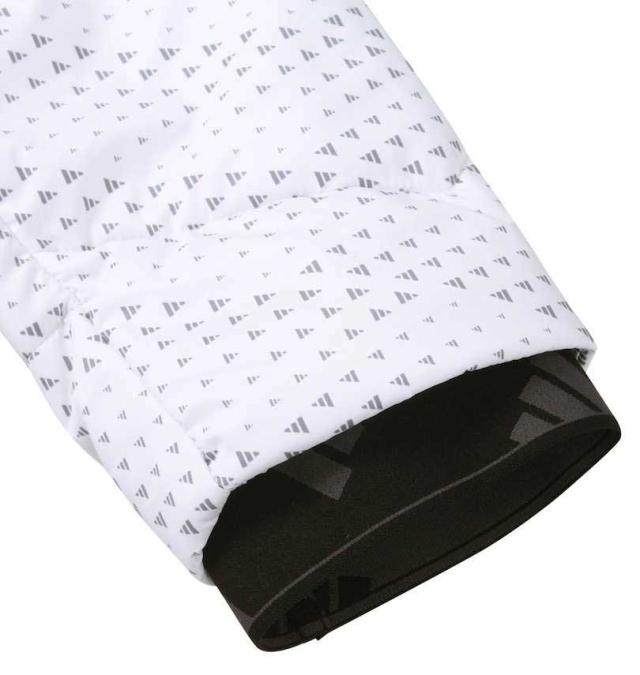 大きいサイズ adidas golf BOSグラフィック 保温 中わたジャケット ホワイト 3XL/1273-3360-1-298