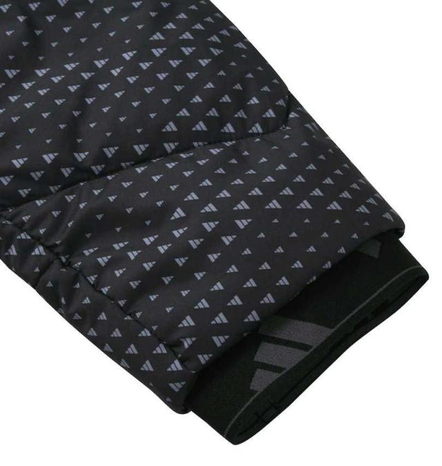 大きいサイズ adidas golf BOSグラフィック 保温 中わたジャケット ブラック 3XL/1273-3360-2-298