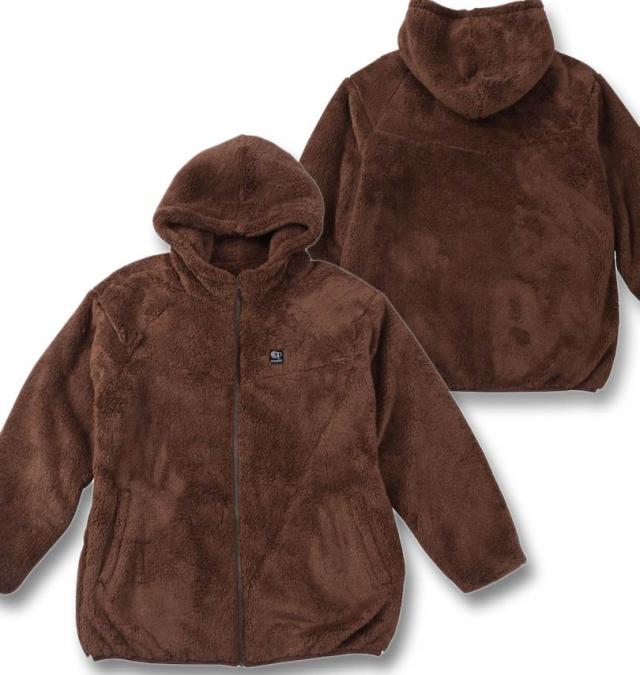 大きいサイズ OCEAN PACIFIC リバーシブル ボア フリース ジャケット ブラウン 3L 4L 5L 6L 8L/1273-4340-3-98