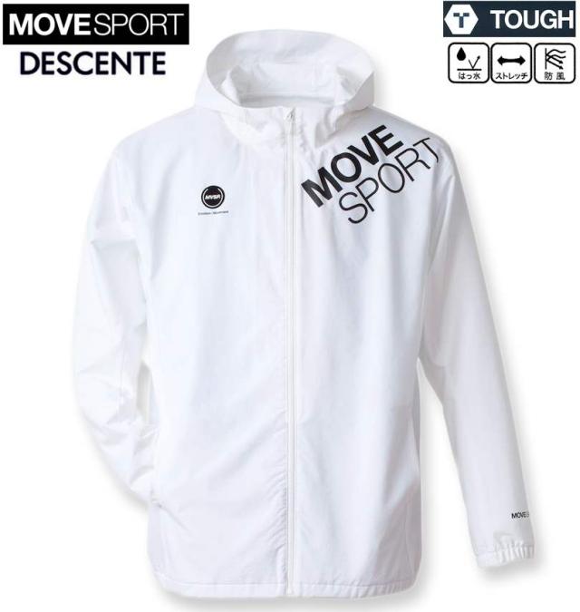 大きいサイズ MOVESPORT AIRY TRANSFER TOUGH フルジップ フーディー ホワイト 3L 4L 5L 6L/1273-4370-1-198