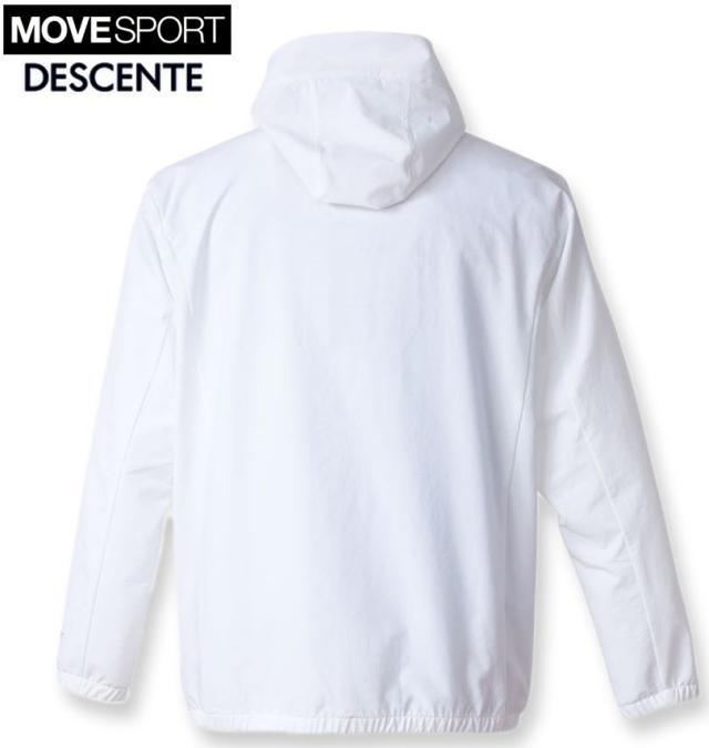 大きいサイズ MOVESPORT AIRY TRANSFER TOUGH フルジップ フーディー ホワイト 3L 4L 5L 6L/1273-4370-1-198
