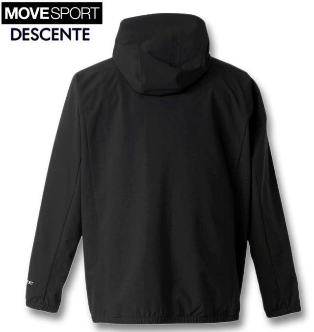 大きいサイズ MOVESPORT AIRY TRANSFER TOUGH フルジップ フーディー ブラック 3L 4L 5L 6L/1273-4370-2-198