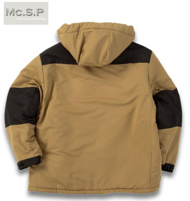 大きいサイズ Mc.S.P タスラン切替 中綿 ジャケット ベージュ 3L 4L 5L 6L 7L 8L/1273-5331-1-98