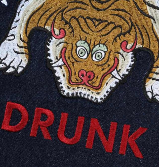 大きいサイズ YOIDORE チベタン デニムジャケット インディゴネイビー 3L 4L 5L 6L/1273-5375-2-198