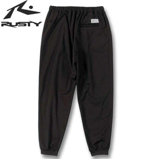 大きいサイズ RUSTY 3層ボンディング フリース スウェット パンツ ブラック 3L 4L 5L 6L 8L/1274-4320-2-98