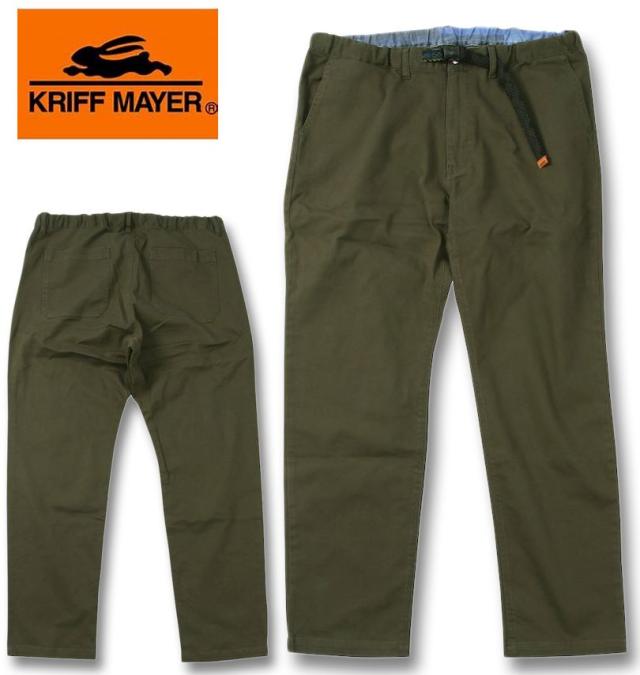大きいサイズ KRIFF MAYER クライミング フルレングス パンツ オリーブ 3L 4L 5L 6L 7L 8L/1274-4380-3-98